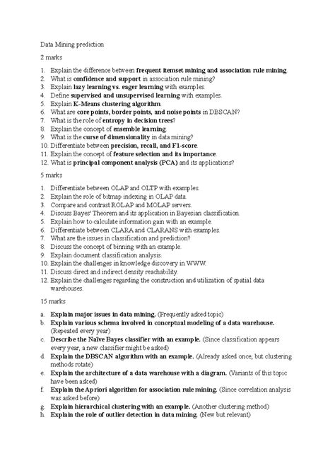 Data Mining (CS101) Prediction: Key Concepts & Techniques Explained ...