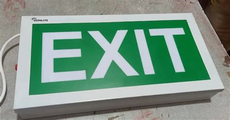 Emergency Exit Lights - LED Sleek Exit Light Manufacturer from Vasai