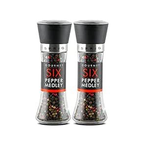 SPRIG Gourmet Whole Mixed Rainbow Peppercorns 85G/2.9Oz - Six Pepper ...