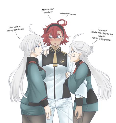 Suletta x Miorine [Mobile Suit Gundam: The Witch from Mercury] : r/futanari