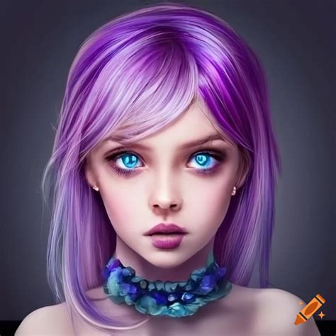 Cute woman with brown hair and blue eyes reading on Craiyon