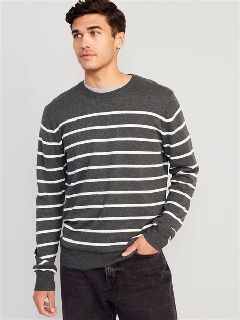 Striped Crew-Neck Sweater for Men | Old Navy