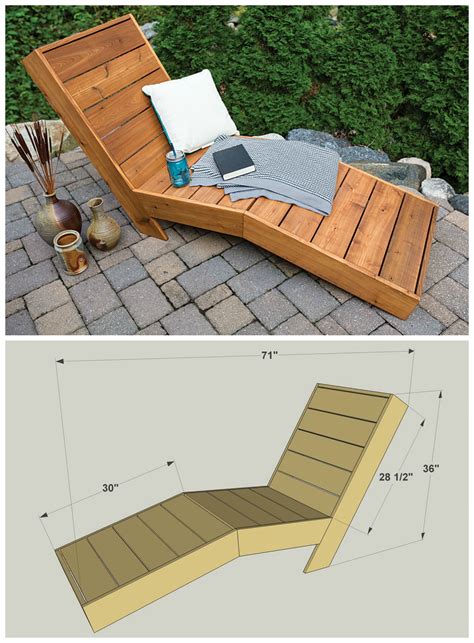DIY Outdoor Chaise Lounge