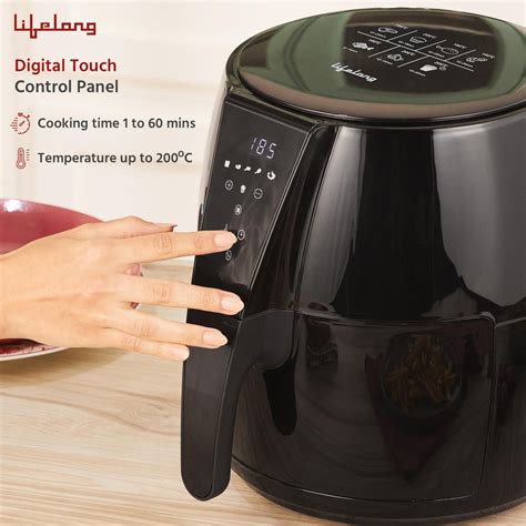 Lifelong Air Fryer | 1 Year Warranty | 1350W, 4.2L, Air Fryer for Home ...