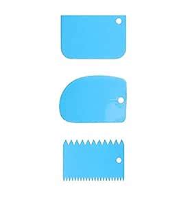 Buy CONNECTWIDE® 3Pcs ABS Dough Cutter Scrappers Food-Safe Bread Dough ...
