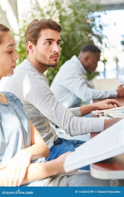 Young Student Study with Team Stock Image - Image of teamwork, freshmen ...