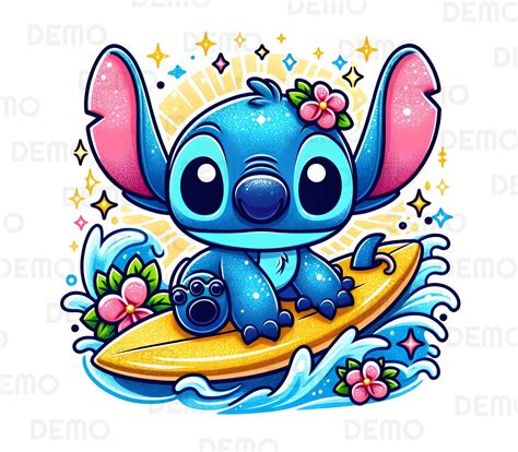 Cute Stitch Clipart PNG, Adorable Stitch Instant Download, Fun ...