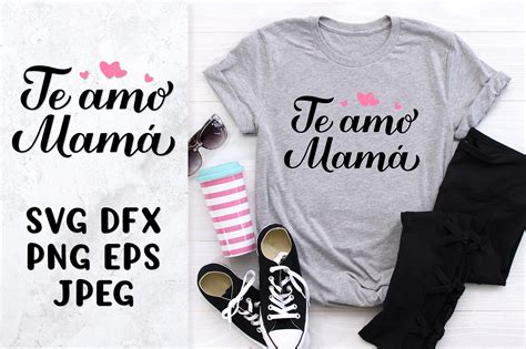 Te Amo Mama. I Love You Mom in Spanish Graphic by LaBelezoka · Creative ...