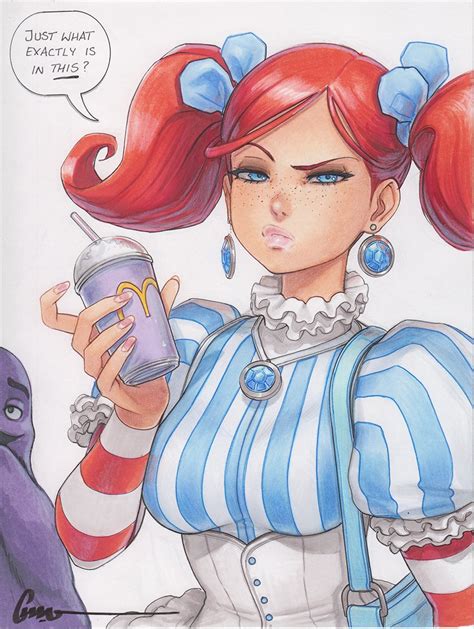 wendy and grimace (mcdonald's and 1 more) drawn by omar_dogan | Danbooru