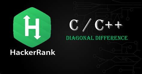 Image result for Diagonal Difference HackerRank Solution in Python