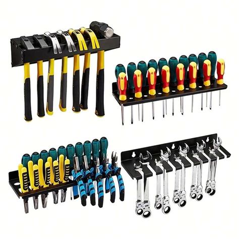 Versatile Wall-Mounted Tool Organizer For Garage - Rustproof Metal ...