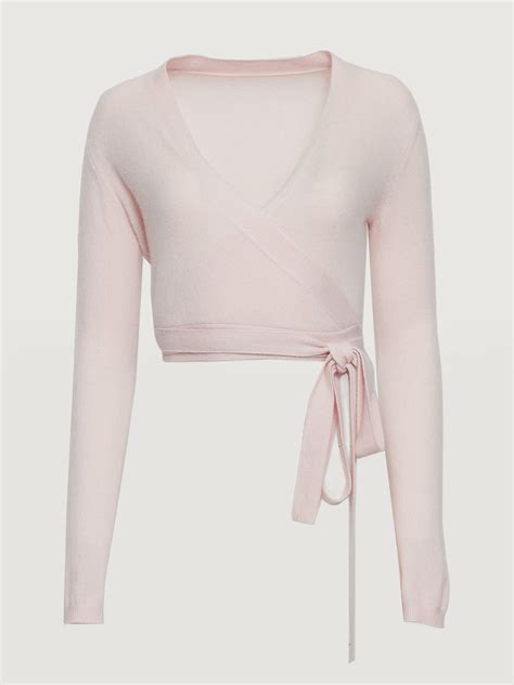 Cashmere Wrap Sweater - Rosewater – Carbon38