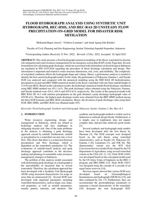 Image result for HEC-HMS SCS Unit Hydrograph