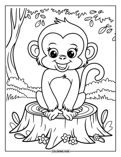 90+ Monkey Coloring Pages for Kids & Adults (Free Printable PDFs)