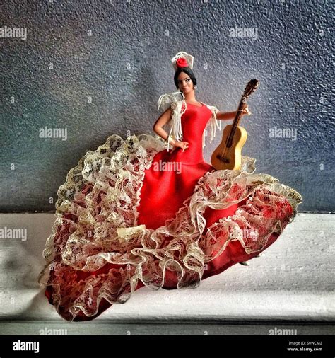 Souvenir Spanish flamenco doll Stock Photo - Alamy