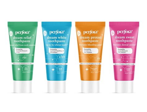 Buy Perfora Dream Range Toothpaste Assorted Pack - 600 gms (150 gms ...