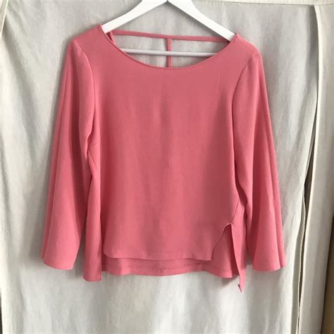 Zara Women's Pink Blouse | Depop