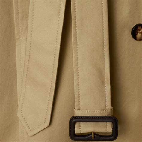 Long Castleford Trench Coat in Beige - Women, Cotton | Burberry® Official