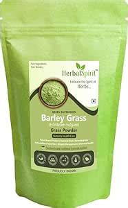 Herbal Spirit Barley Grass Powder Organic, 250gm | Barley Powder for ...