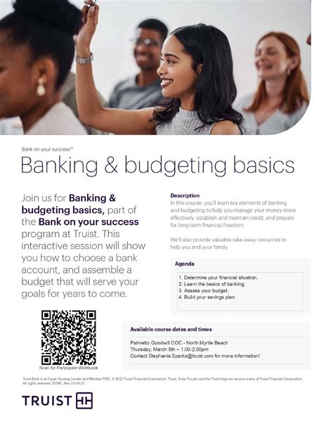 Free Financial Workshop – Banking & Budgeting Basics!, Palmetto ...