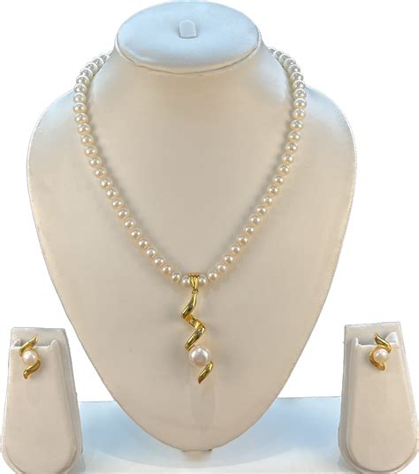 Bella - 7 mm Pearls Necklace Set – My Pearls