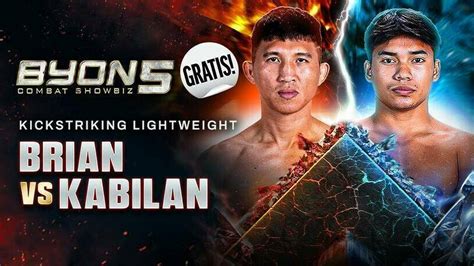 Brian Lawitan vs Kabilan Jelevan - Kickstriking Lightweight - Full ...