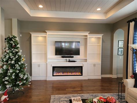 Built In Fireplace Entertainment Center | Gas Furnace