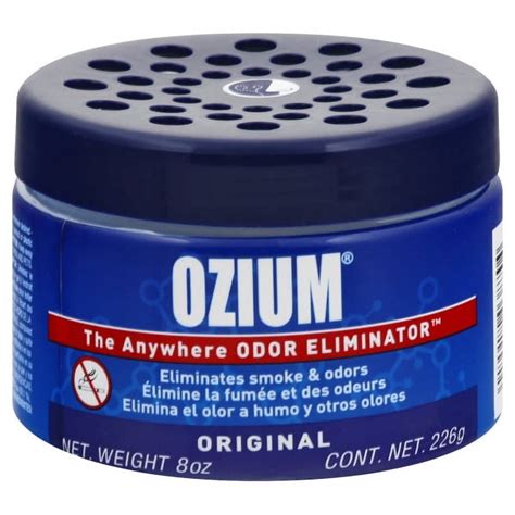 Ozium 806326 Large Gel 8Oz Deodorizer & Smoke Odors Eliminator ...