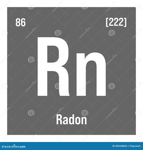 Radon Gas Periodic Table Concept With The Mendeleev Periodic Tab ...
