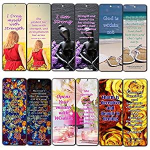 Feminine Strength Scripture Bookmarks (30 Pack) - Handy Life Changing ...