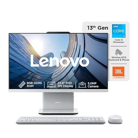 Lenovo IdeaCentre AIO 13th Gen Core i3-1315U 24" FHD IPS (8GB RAM/512GB ...