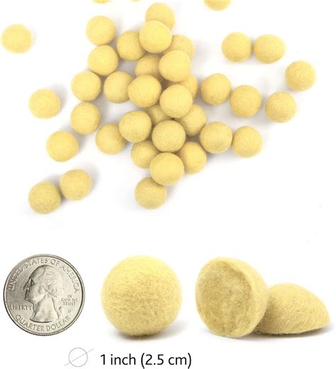 Buy Glaciart One Felt Wool Balls, Felt Pom Poms (40 Pieces) 2.5 ...