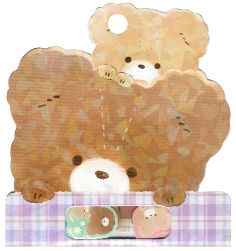 Q-Lia Fluffy Bears Die-Cut Sticker Sack - Kawaii Depot