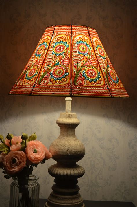 Large Floor Lamp Shade in Multi Colour Floral Pattern | Handmade ...