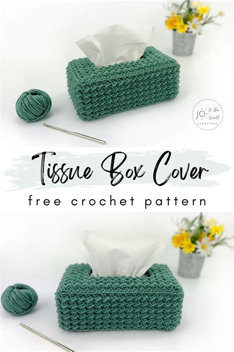 Crochet Tissue Box Cover Tutorial 的图像结果