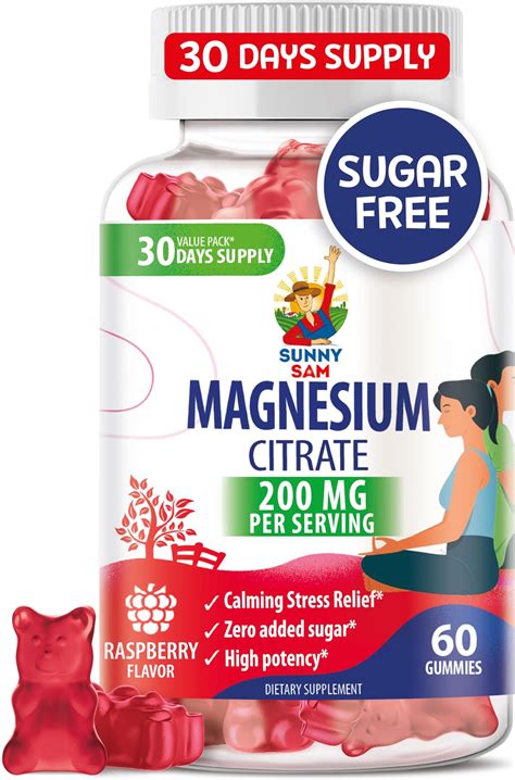 Amazon.com: Magnesium Gummies for Kids & Adults - 100mg - Calm ...