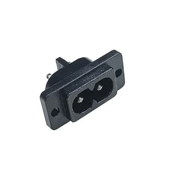Electronic Spices 250V 2 Pin panel mount male inlet module power supply ...
