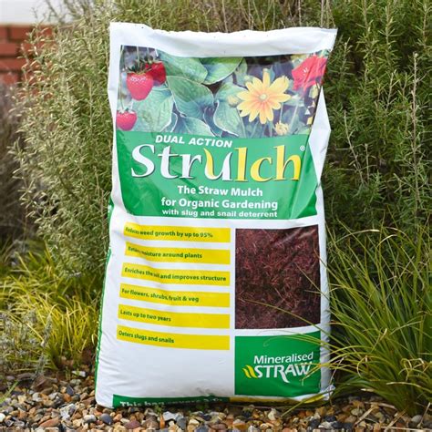 Strulch Mineralised Straw Garden Mulch Natural Straw Mulch Perfect As ...