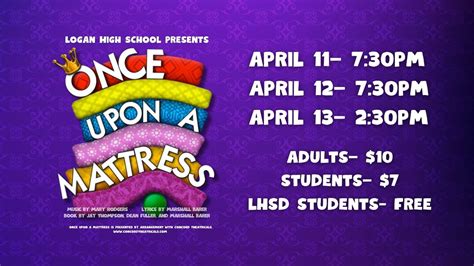 Logan High School presents Once Upon a Mattress, 14470 State Route 328 ...