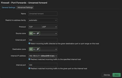 Port-Forwarding Example Using Wan 的图像结果