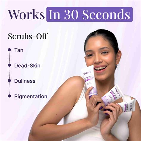 Sanfe Instant Tan & Dead Skin Removal Exfoliating Gel & Scrub, Detan ...