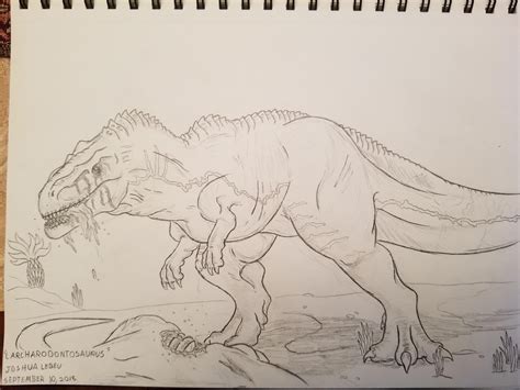 JWE dinosaur concept: a most fearsome predator, the carcharadontosaurus ...