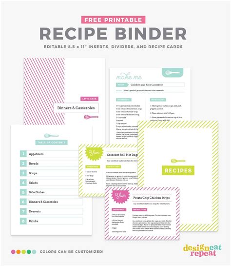 Make Your Own Recipe Book Template Free at Christina Sprouse blog