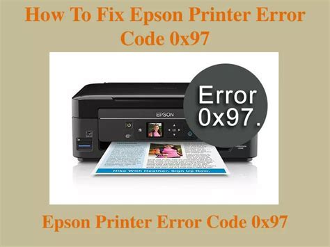 Image result for Epson Printer Ox97 Code