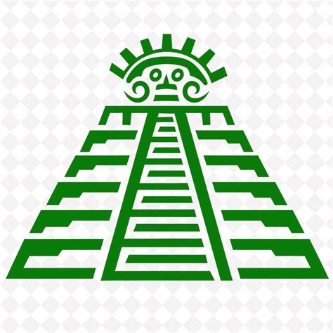 A pyramid with a green arrow on it | Premium AI-generated PSD