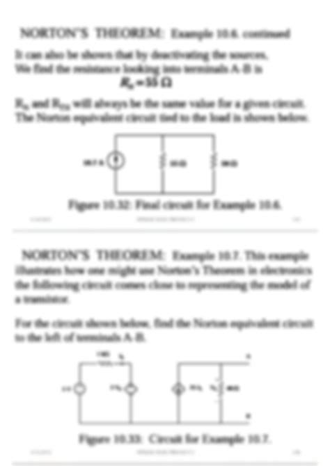 Image result for Norton's theorem Examples