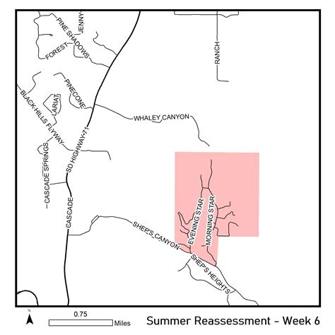 DOE Routes Map - Week 6b - Fall River County, South Dakota