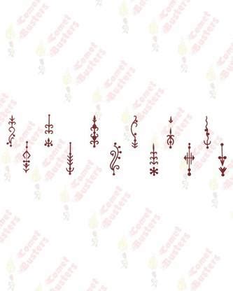 Comet Busters Maroon Long Bindi Forehead Maroon Bindis Price in India ...