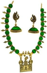 ambal Dori Green Jewellery Set Price in India - Buy ambal Dori Green ...