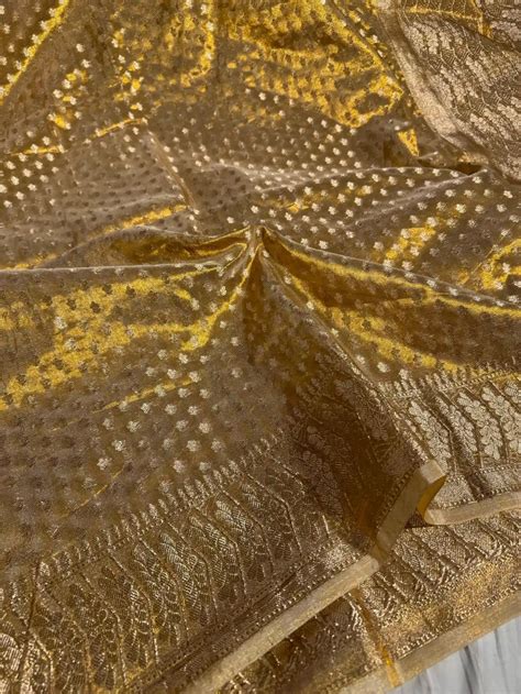 Buy a Copper Tissue Silk Saree with Rich Pallu & Blouse – Unique ...